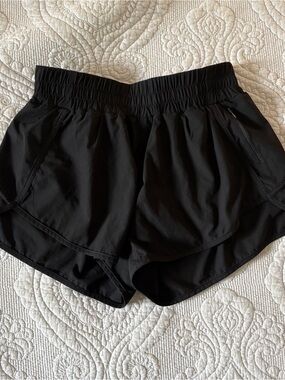 Mono B Black Athletic Running Shorts with Elastic Waist Medium
